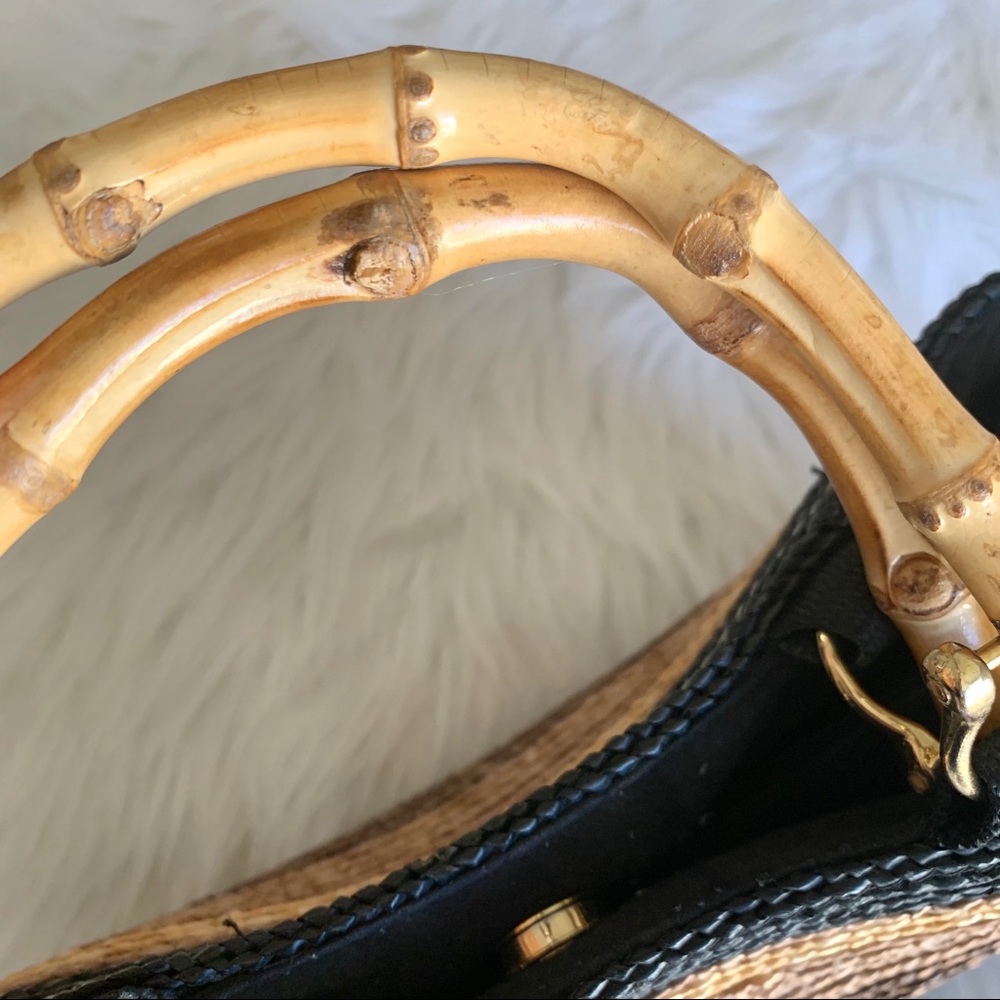 Sonoma Rattan Bamboo Handle Purse - Picture 11 of 16